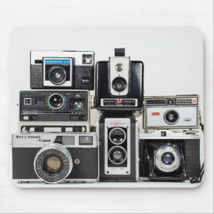Retro Camera Collection Mouse Pad