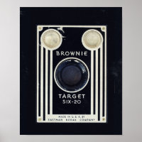 Retro camera kodak brownie target