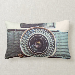 Retro camera lumbar cushion
