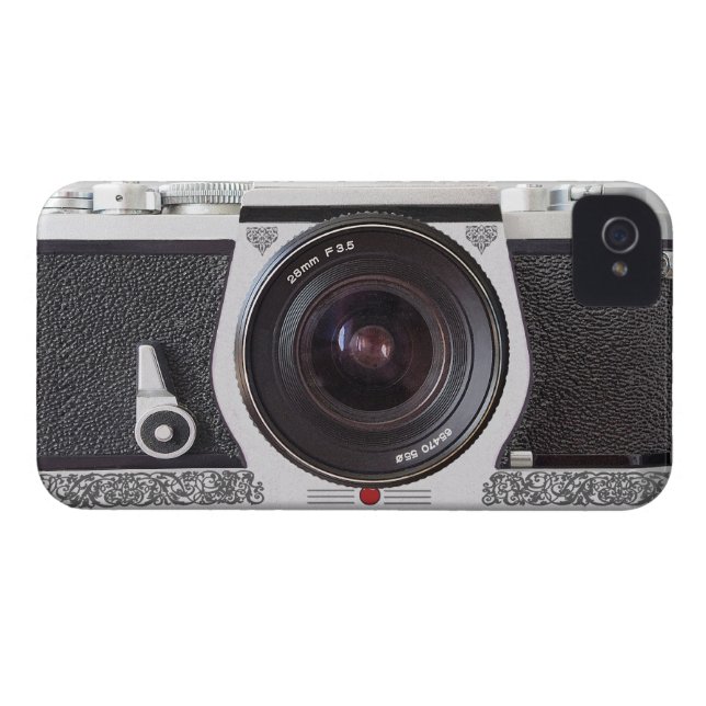 Retro Camera Scroll FX iPhone 4/4S Barely There Case-Mate iPhone Case (Back Horizontal)
