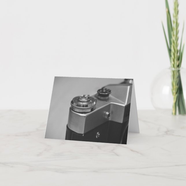 Retro camera thank you card (Front)