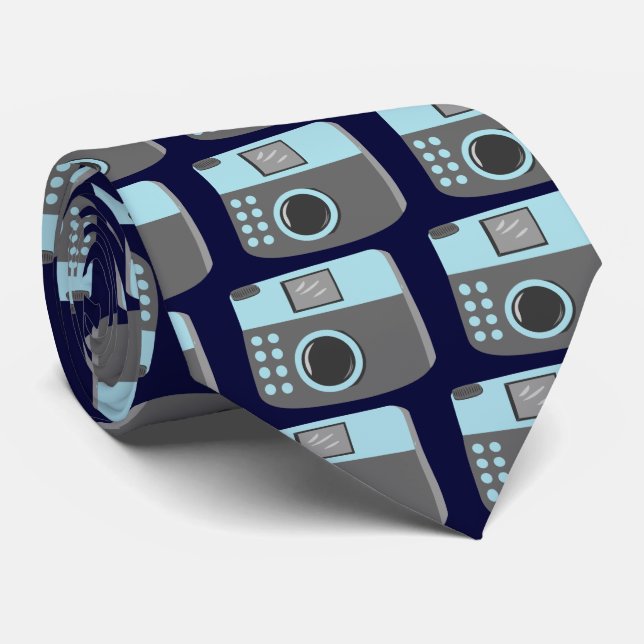 Retro Camera Tie (Rolled)