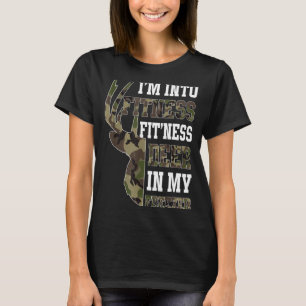 Retro Camo Deer Hunting Funny Wildlife Hunter Men T-Shirt