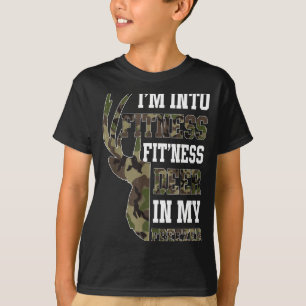 Retro Camo Deer Hunting Funny Wildlife Hunter Men T-Shirt