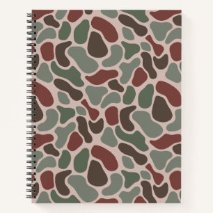 Retro Camo (red green) Notebook