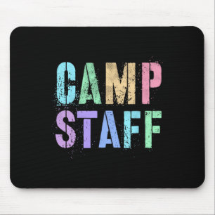 Retro Camp Staff Summer Campground Crew Counsellor Mouse Pad