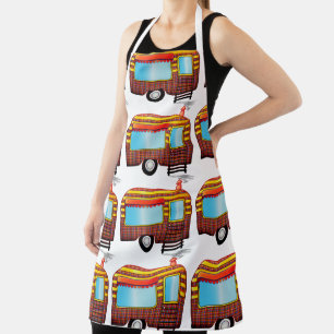 RETRO CAMPER TRAILER KITCHEN APRONS