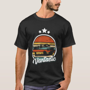 Retro Camper Van Life Vantastic - Vintage Vanlife T-Shirt