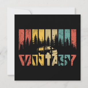 Retro Camper Van Life - Vintage Vanlife Invitation