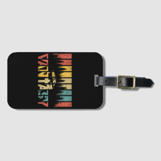Retro Camper Van Life - Vintage Vanlife Luggage Tag