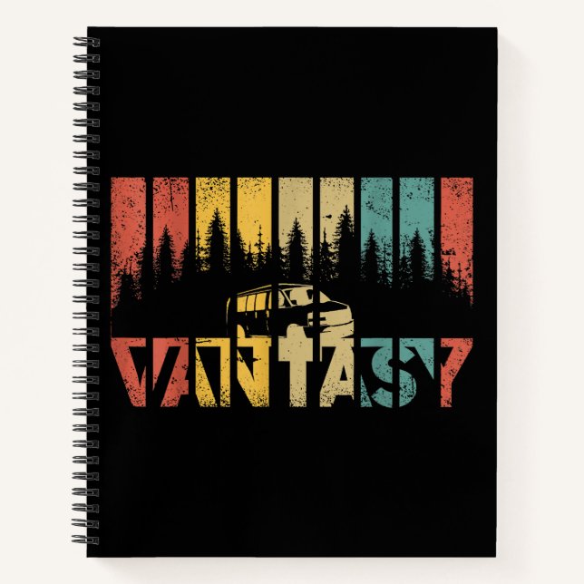 Retro Camper Van Life - Vintage Vanlife Notebook (Front)