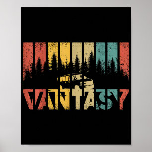 Retro Camper Van Life - Vintage Vanlife Poster