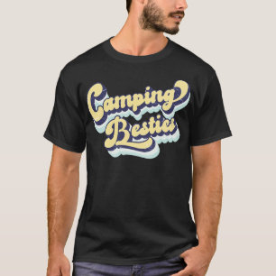 Retro Camping Besties Camping Lover Camper Gift T-Shirt