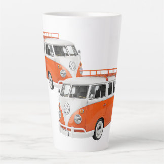 Retro Camping Car Side View Latte Mug