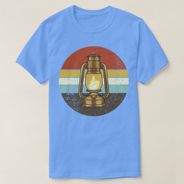 Retro Camping Lantern 1 T-Shirt (Design Front)