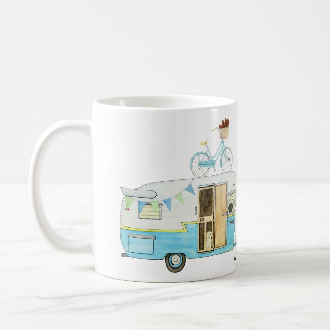 Retro Camping Trailer Mug (Left)