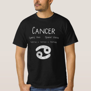 Retro Cancer Zodiac Sign Gift for Astrology Lover T-Shirt