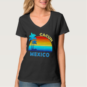 Retro Cancun Mexico Beach Summer Tropical Souvenir T-Shirt