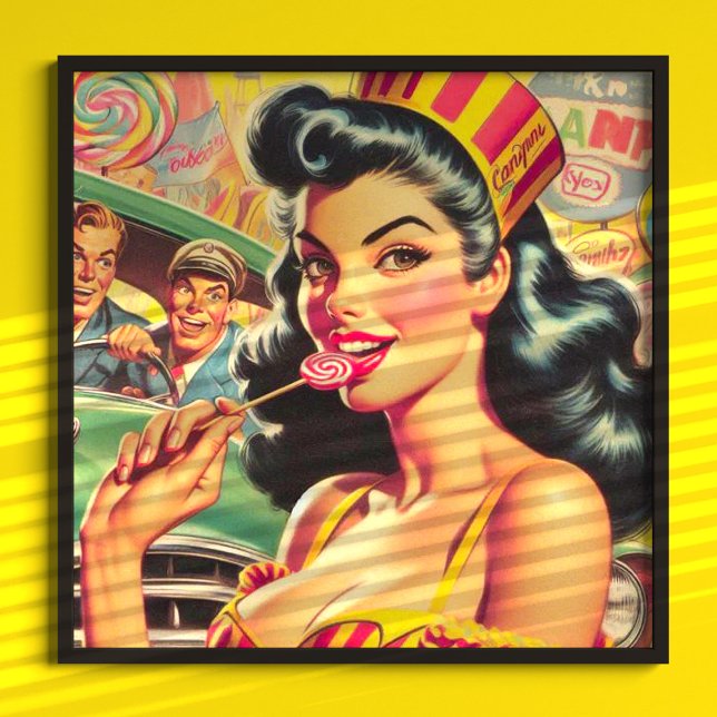 Retro Candy Girl Poster (Creator Uploaded)