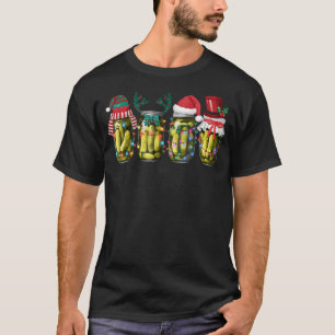 Retro Canned Pickles Christmas Light Homemade Pick T-Shirt