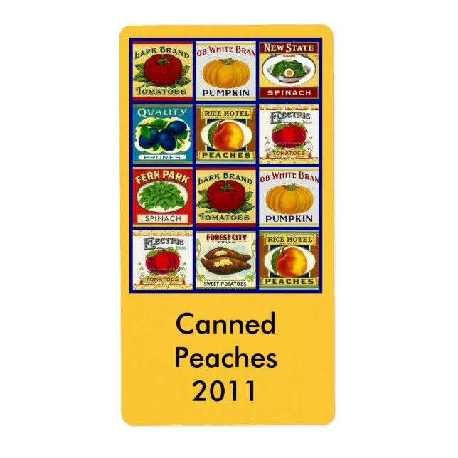 Retro Canning Jar Labels Label Canned Goods Canner (Front)