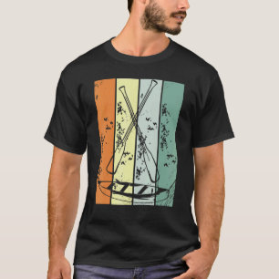 Retro Canoeing Paddle Paddling Canoeist Kayak Kaya T-Shirt