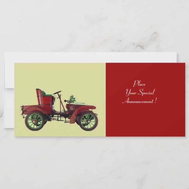 RETRO CAR , AUTO RESTORATION ANNOUNCEMENT (Front)