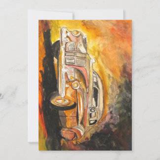 Retro car card