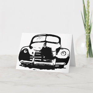 Retro Car Greeting Cards