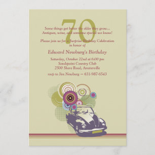 Retro Car Invitation