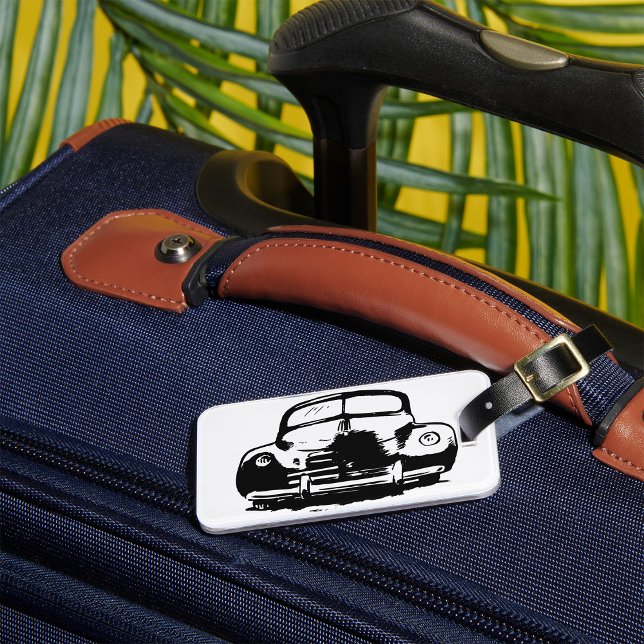 Retro Car Luggage Tag (Creator Uploaded)