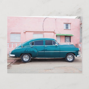 Retro Car Postcard