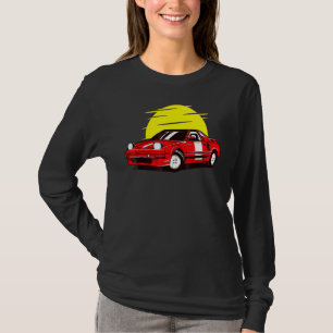 Retro Car Sunset Classic Vintage Novelty Men Women T-Shirt