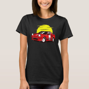 Retro Car Sunset Classic Vintage Novelty Men Women T-Shirt