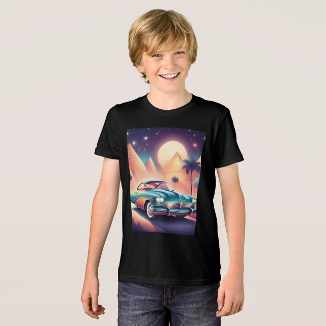 retro car t shirt design (Front Full)