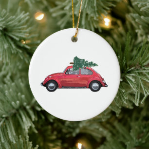 Retro Car Tree Toothbrush and Soap Dispenser Ceramic Tree Decoration