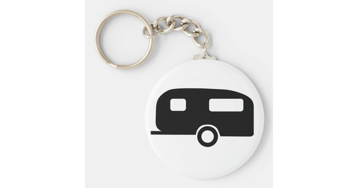Retro Caravan Key Ring Zazzle.co.nz
