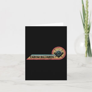 Retro Carom Billiards Vintage Player Film Strip Card