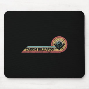 Retro Carom Billiards Vintage Player Film Strip Mouse Pad