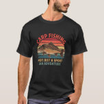 Retro Carp Fishing - Sport Adventure Outdoorsmen F T-Shirt<br><div class="desc">Retro Carp Fishing - Sport Adventure Outdoorsmen Fisherman</div>