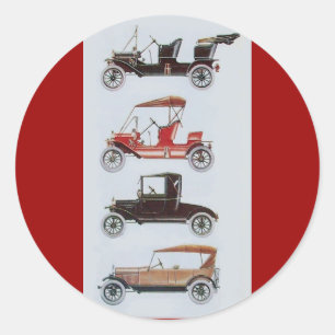 RETRO CARS 2- Auto repair automotive Classic Round Sticker