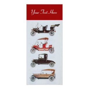 RETRO CARS 2- Auto repair automotive Rack Card