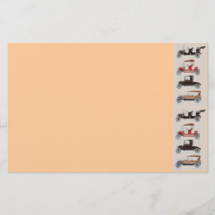 RETRO CARS 2 ,AUTO RESTORATION grey red brown pink Stationery