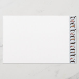 RETRO CARS 2 , AUTO RESTORATION grey red white Stationery