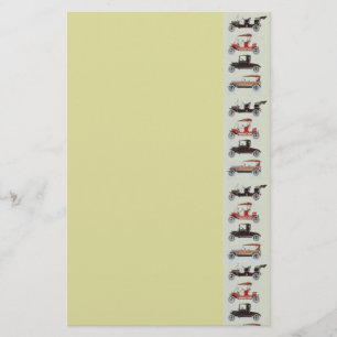 RETRO CARS 2 , AUTO RESTORATION grey red yellow Stationery