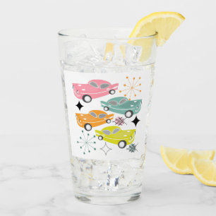 Retro Cars Atomic Starburst Modern Mid Century Glass