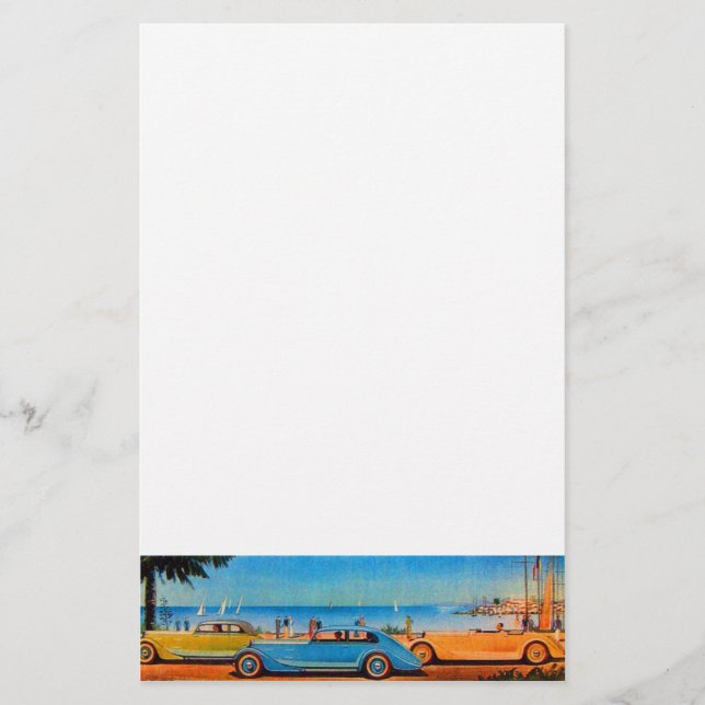 RETRO CARS - Auto repair automotive Stationery (Front)