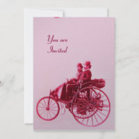 RETRO CARS AUTO RESTORATION silver red fuchsia