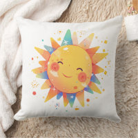 Retro Cartoon Sunshine Retro Orange Nursery
