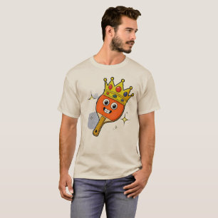 Retro Cartoon Table Tennis Paddle T-Shirt